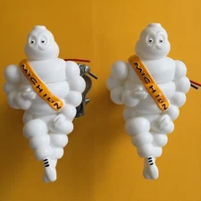 2 x 5 inch Michelin man bibendum figure doll  mascot advertise tire white light 