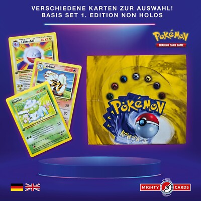Pokemon Sammlung 17/102 - 102/102 Basis Base Set 1. Edition Non Holo PSA BGS CGC