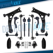 14pc Front Lower Control Arms Ball Joints Sway Bars for 2001 - 2005 Toyota RAV4