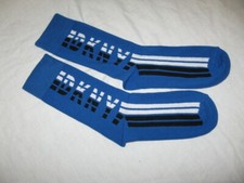 Image of BRAND NEW DKNY Mens Cotton Rich Crew Socks Blue Size 7 - 11