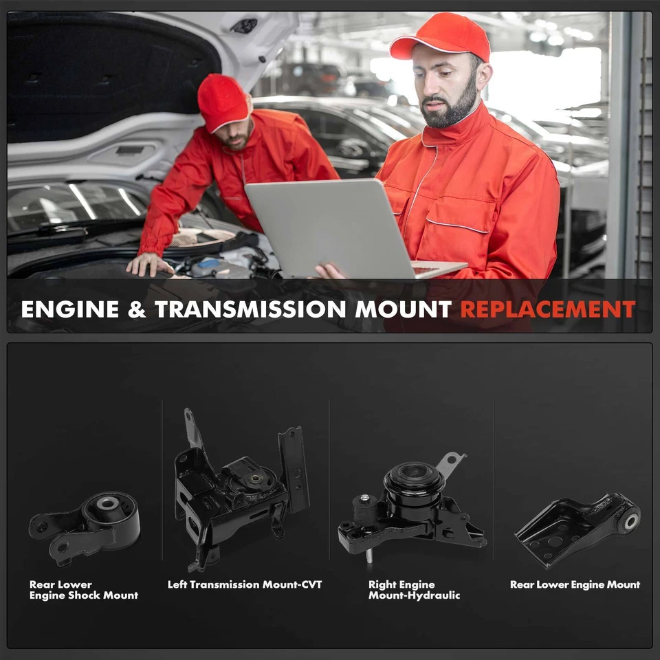 4x Montaje de motor y transmisión para Toyota Prius C 2012-2019 L4 1,5 L transmisión automática Foto 2 de 4