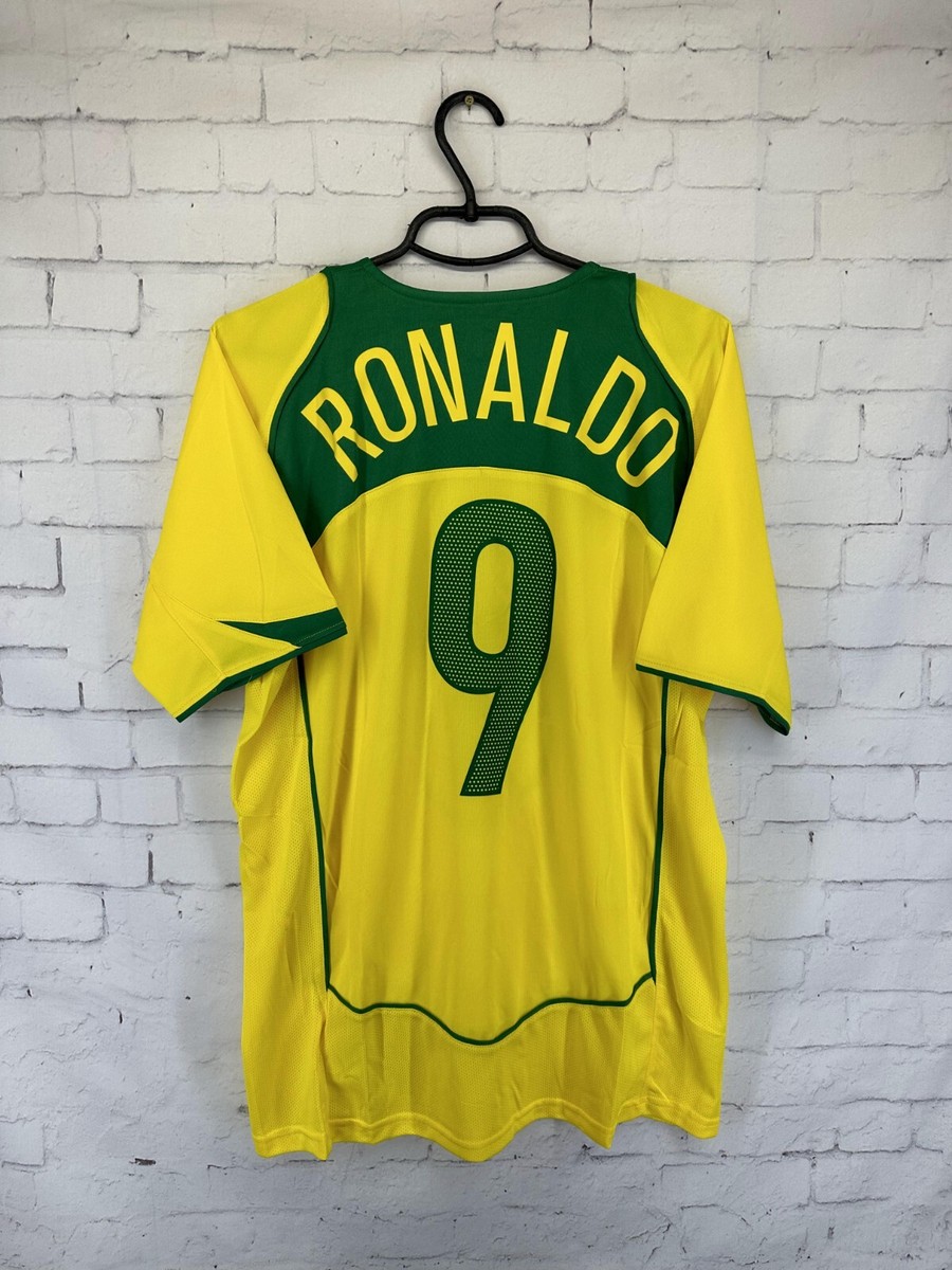 ブラジル代表 レトロレア RONALDO 9 シャツ L ブラジル代表 レトロレア RONALDO 9 シャツ L - メルカリ