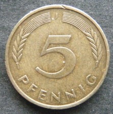 BRD, 5 Pfennig 1976 J, J&auml;.Nr. 382, ss +