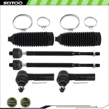 6Pieces Front Outer Inner Tie Rod End Steering Fit For 2011-2017 Honda Odyssey