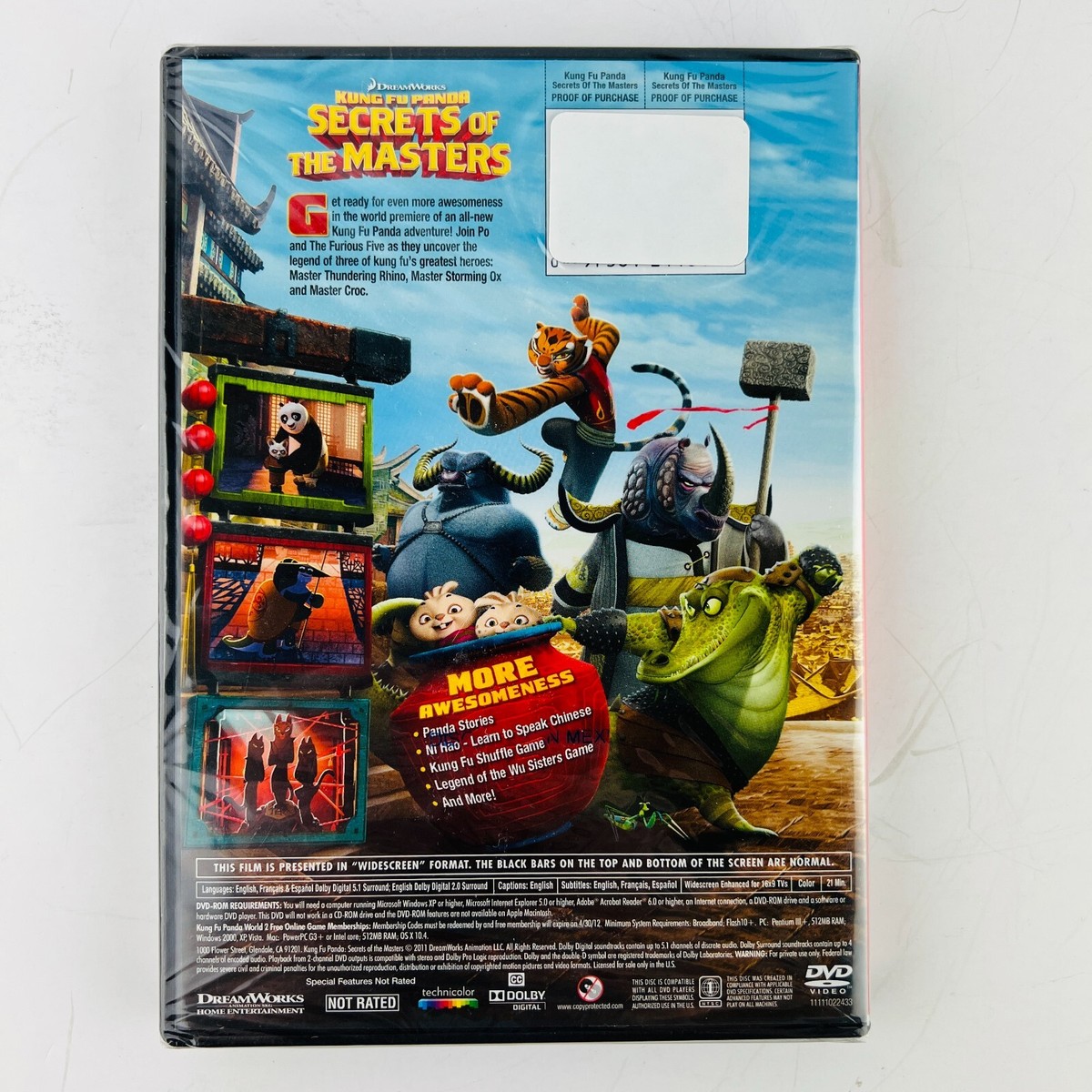 Kung Fu Panda - Secrets of the Masters DVD NEW SEALED | eBay