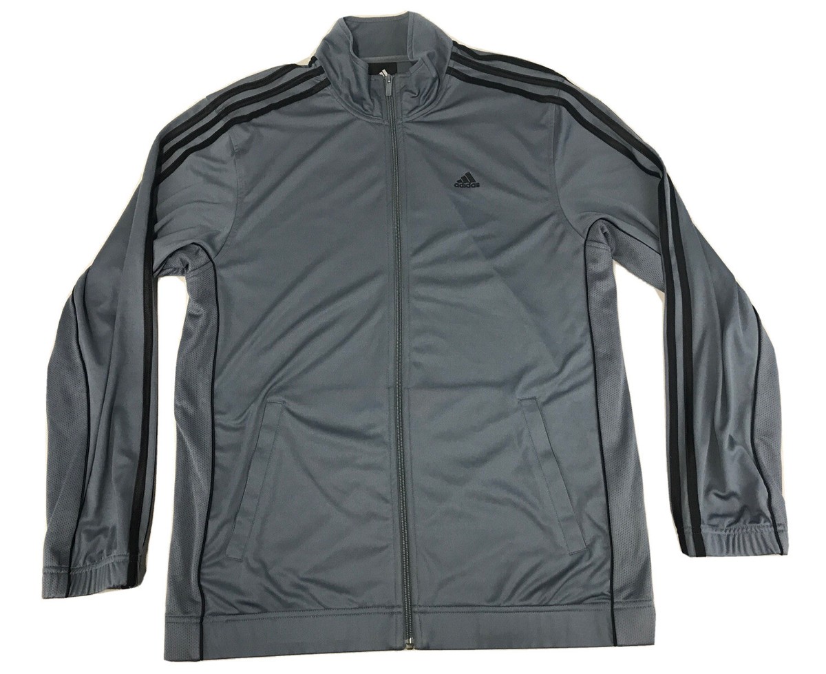 Adidas Medium 3 Black Stripe Track Full Zip Jacket Men's Adidas Medium 3 Black Stripe Track Full Zip Jacket Men's