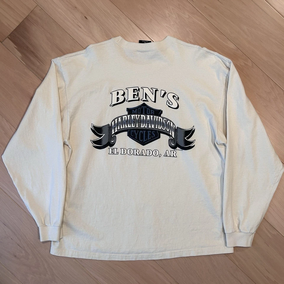 Camisa Harley Davidson Legendary 1996 vintage manga larga para hombre XL Foto 2 de 4