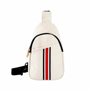 striped sling bag