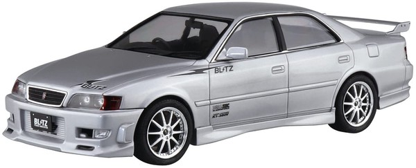 Aoshima 1/24 Scale Model Tuned Car Kit Blitz Toyota Chaser JZX100 Tourer V '96-image