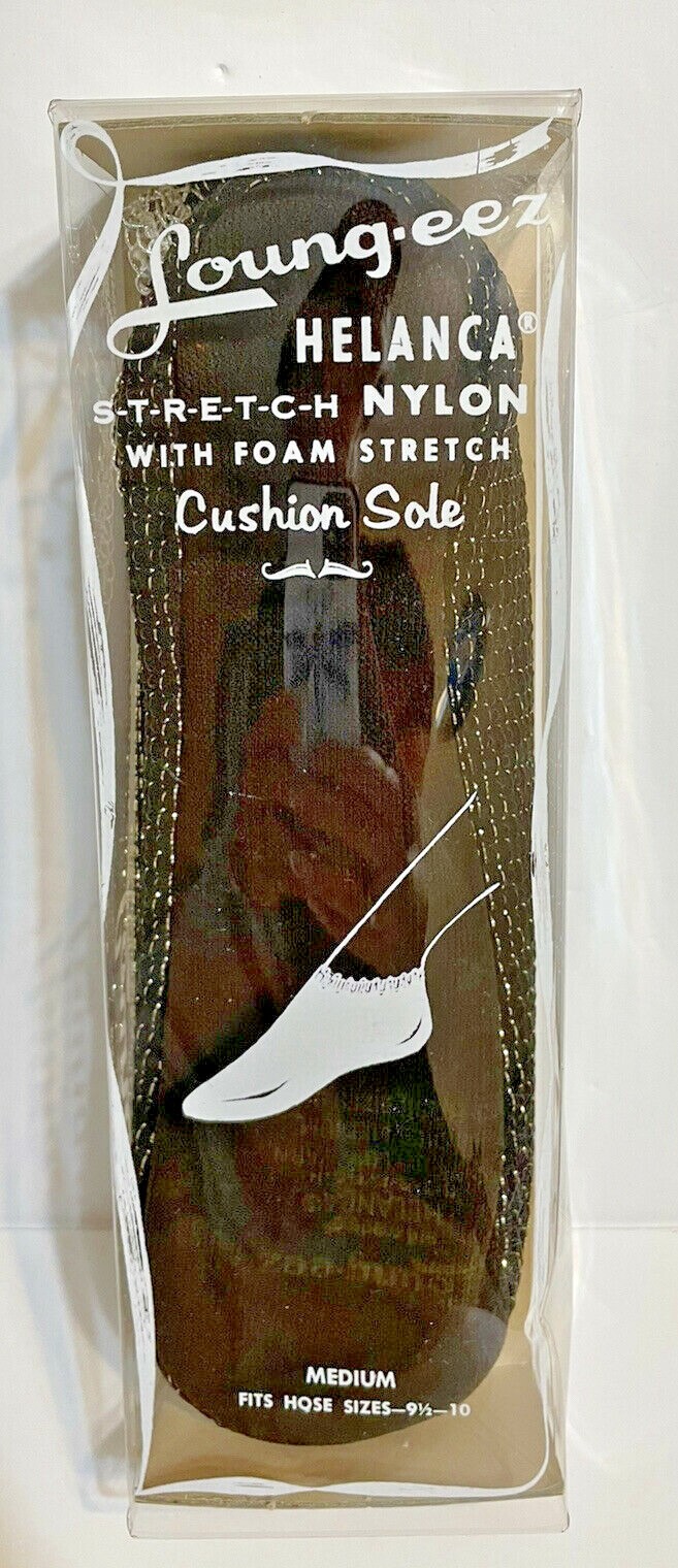 SAOLA Pantofole vintage Loung eez Helanca suola elastica nylon cusion taglia da 9 5 a 10 nuove