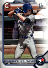 2022 Bowman Draft Josh Kasevich  BD-45  Toronto Blue Jays 1st RC Rookie