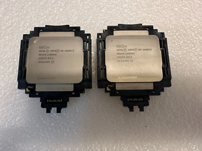 Lot of 2 Intel Xeon E5-2690 v3 Dodeca-core (12 Core) 2.60 GHz Processor SR1XN