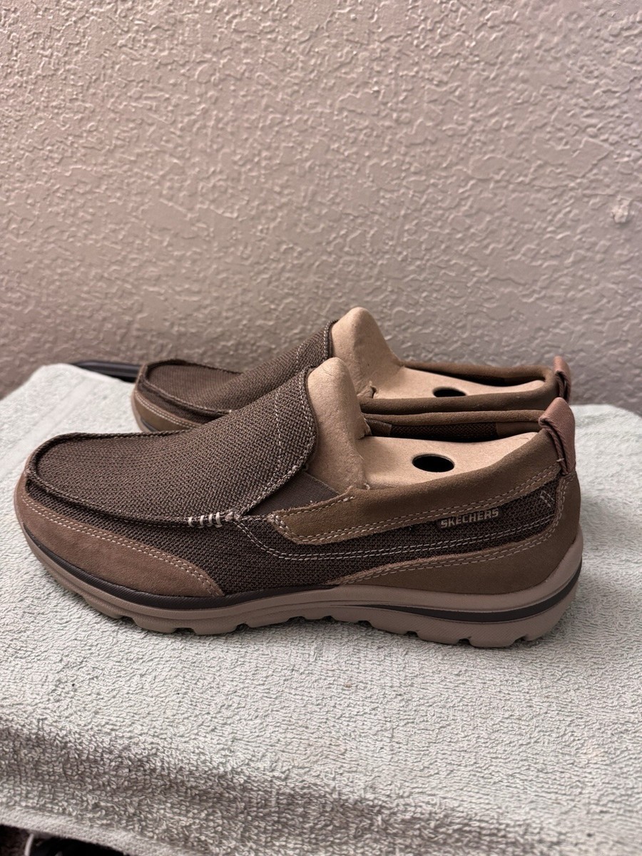 Skechers Superior Milford Slip On Light Brown Loafers Men  display picture 1