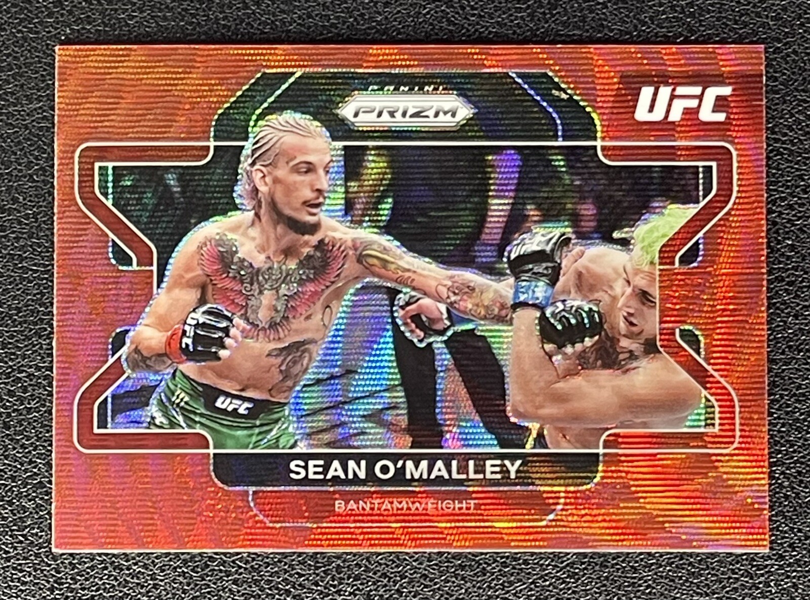 2022 Panini Prizm UFC Sean O'Malley #60 Red Wave Prizm - Bantamweight