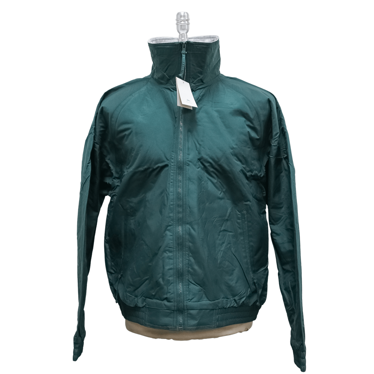 Tri-Mountain 3400 Clipper Men's Nylon Jersey Forest Green Zip Up