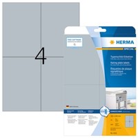 Herma 4216 Typenschildetiketten A4 105X148 Mm Silber Extrem Stark Haftend Folie