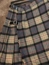 Ladies Kinloch Anderson Kilt 23" Length Tartan Pleated Size6 kilt