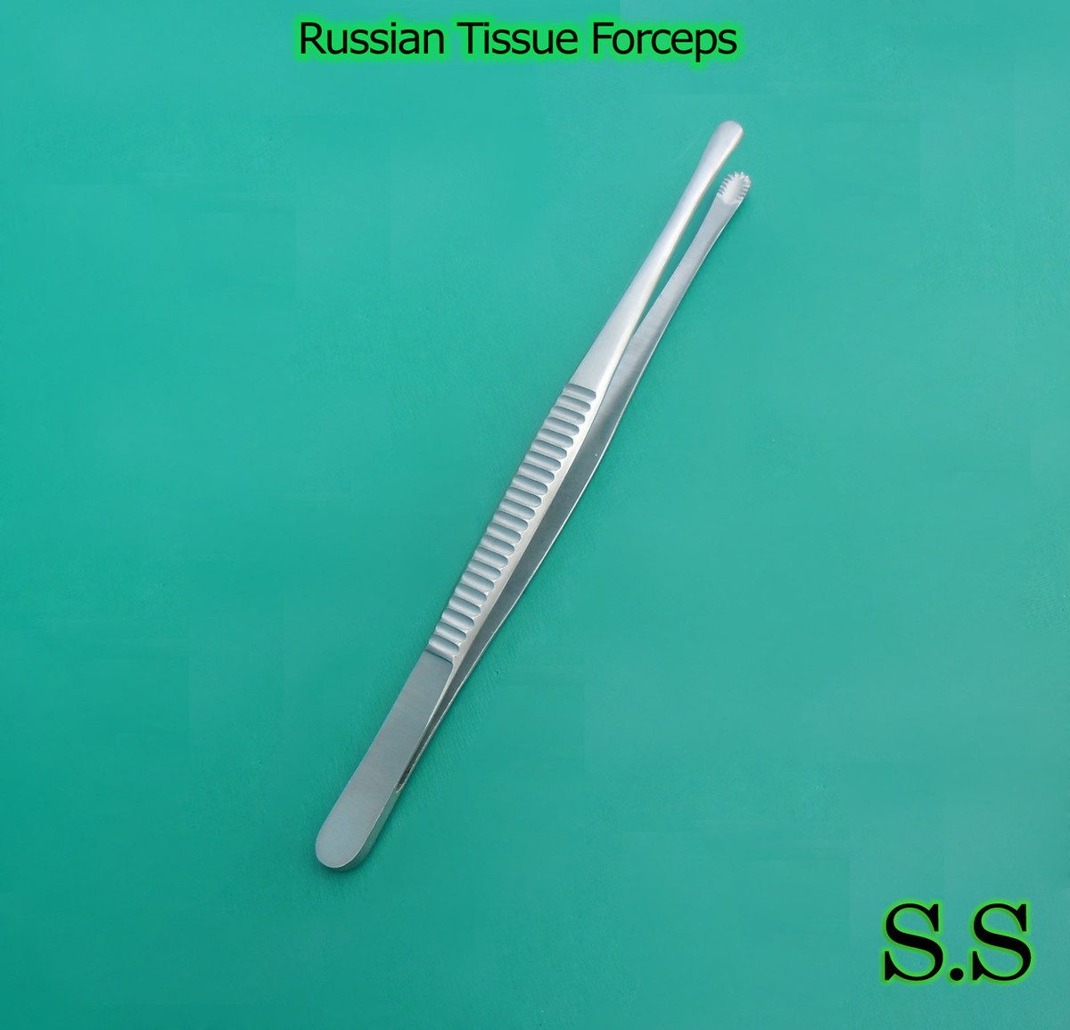 DDP Russian Tissue Forceps – 8", Surgical Dental Instrument, Atraumatic, Made In Pakistan