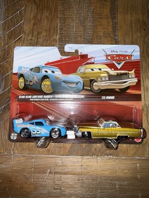 Disney Pixar Cars Die-Cast Metal - Bling Bling McQueen and Tex Dinoco 2-Pack