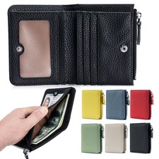 Women Leather Wallet RFID Blocking Small Compact Credit Card Holder Purse Gift