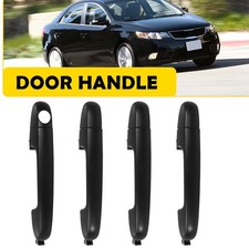 Frontrear Lhrh Outside Exterior Door Handle Black For 2010-2013 Kia Forte Koup
