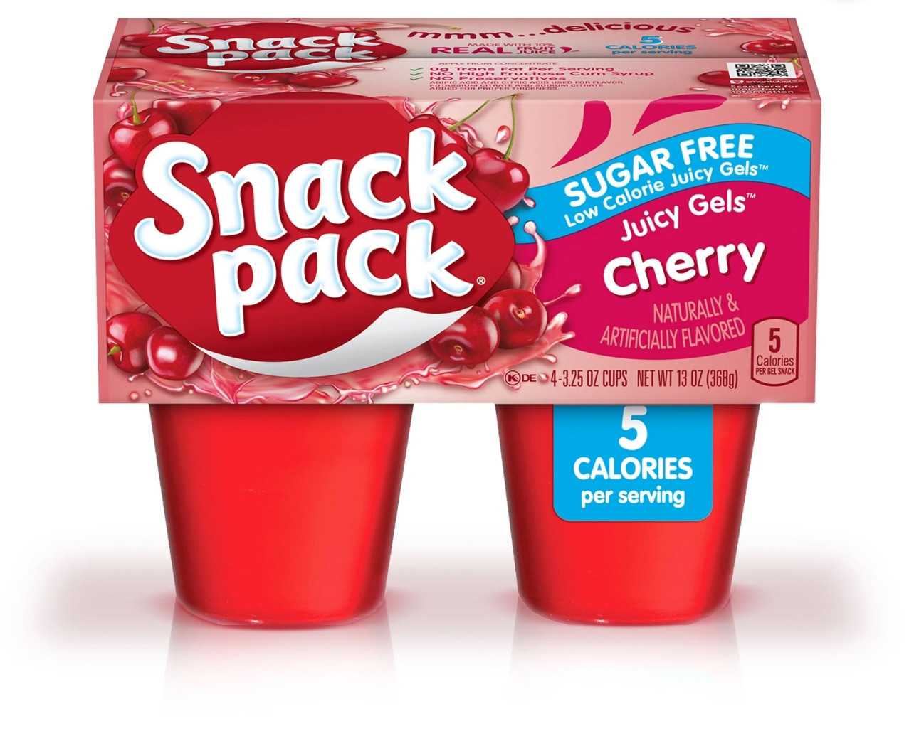 🟡 New Snack Pack Cherry Sugar Free Jello Inspired Pudding Cream