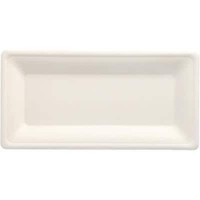 "1-40X Papstar Zuckerrohr-Teller \"Pure\", Eckig, 130 X 260 Mm, 50Er Bis 56% Rabatt"
