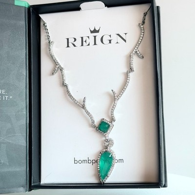 Bomb Party Reign Villain Necklace ''Never Follow The Crowd'' Paraiba on Silver