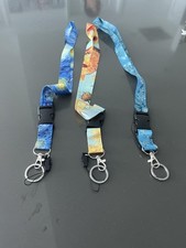 3 Pack Neck Lanyards Breakaway Detachable Keychain ID Badge Holder for Women Men