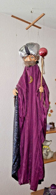 Marionette  Zauberer  115cm   Handarbeit   Prachtvolles Kostüm   TOP