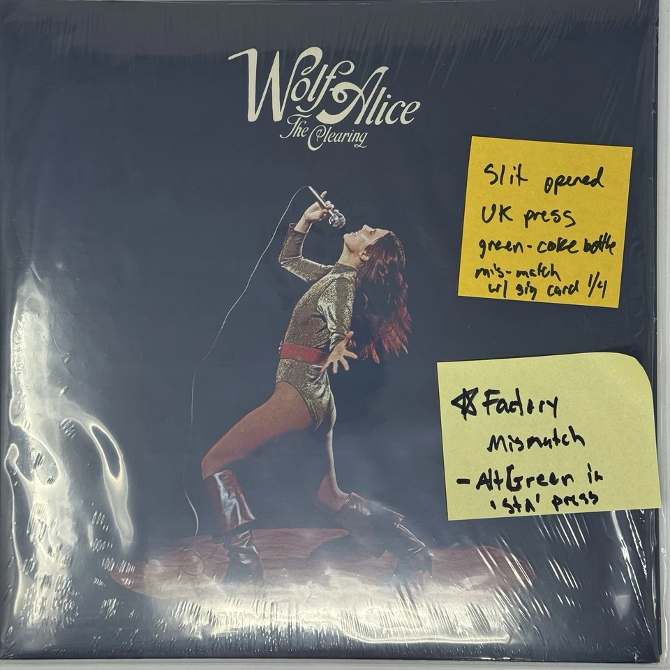 SIGNED Wolf Alice - The Clearing Vinyl LP *Factory Mismatch* Light Green IN HAND - Image 2 of 4