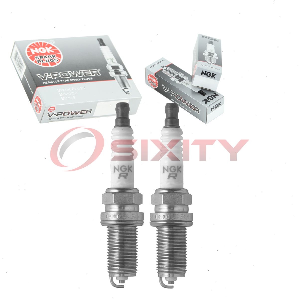 2 pc NGK 90537 LFR6A-11 BLYB V-Power Spark Plugs for REC10YC4 FR7ME E3.68 uu