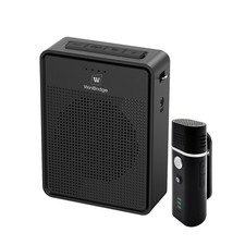 W WINBRIDGE 15W Portable Megaphone Hands Free Speaker USB TF Card Mic