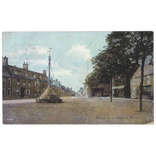 HIGHAM FERRERS Market Place, Northamptonshire Postcard Postally Used 1907