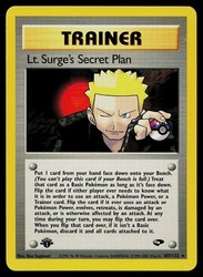 Lt. Surge's Secret Plan 107/132 Gym Challenge 1st Edition