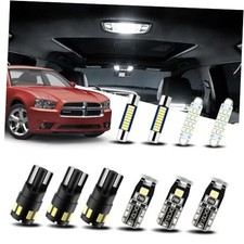 LED Interior Car Lights for Dodge-Charger-2011-2021: 16 Piece Kit White LED