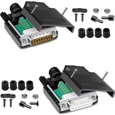 Solderless DB15 Male Female RS232 D-SUB Serial Adapters