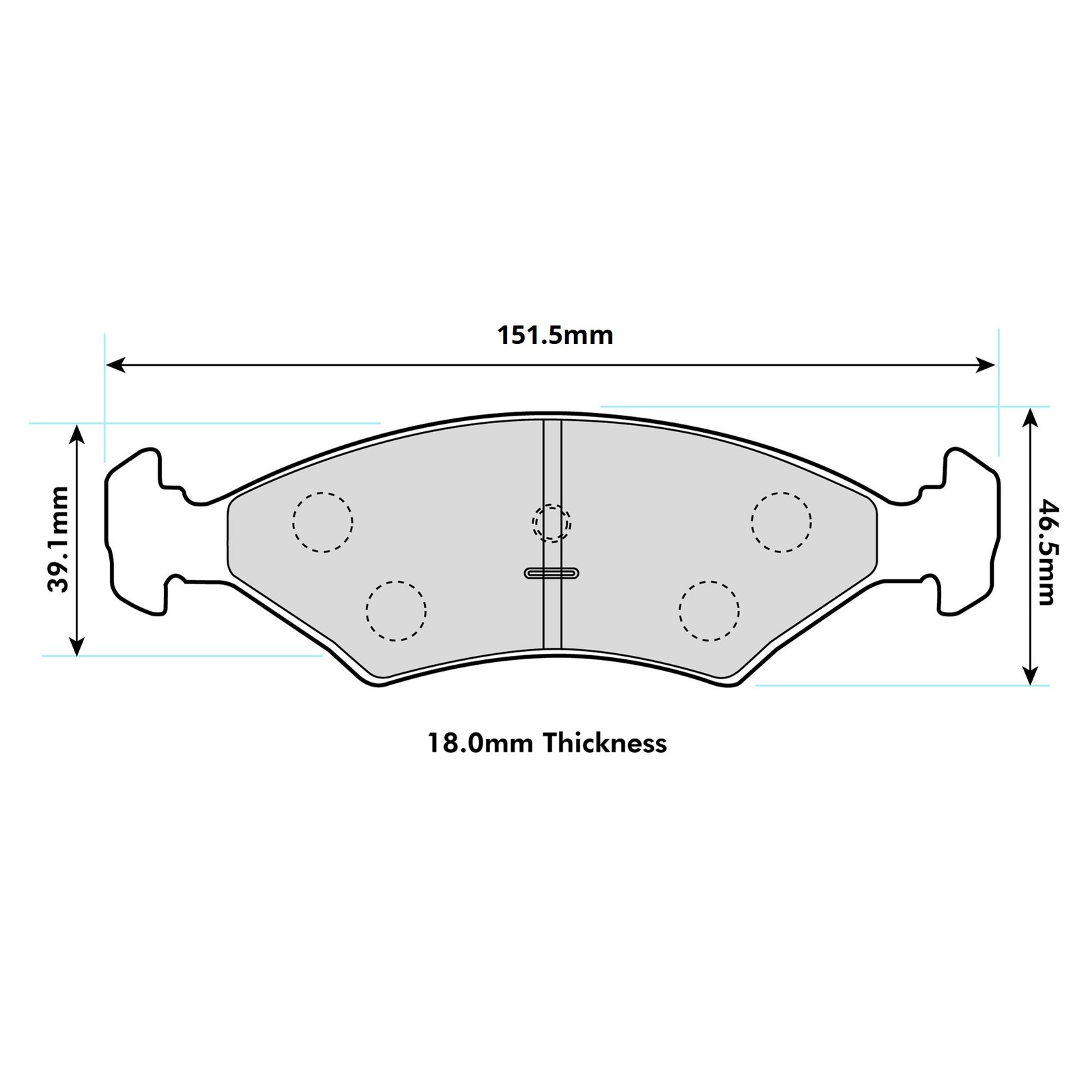 Ferodo DS3000 Front Brake Pads For Ford Fiesta MK3 1.1 1989>1996 - FCP206R