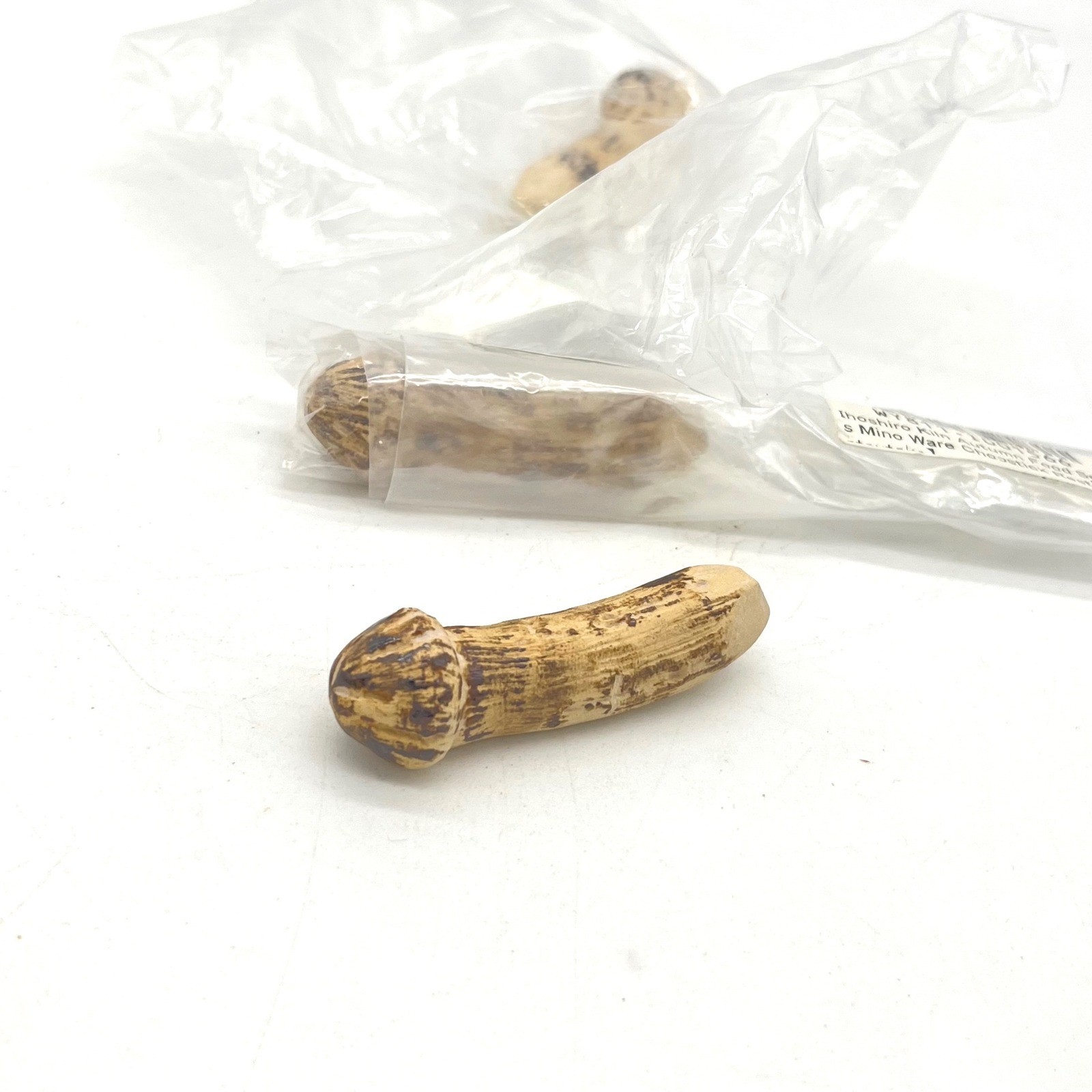 Reposos de palillo de setas Matsutake horno Ihoshiro Mino Ware Japón serie de otoño