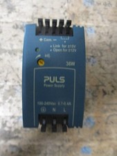 PULS ML30.106 Dual Output Power Supply 36W -12VDC -15VDC 2A 100-240VAC Tested 