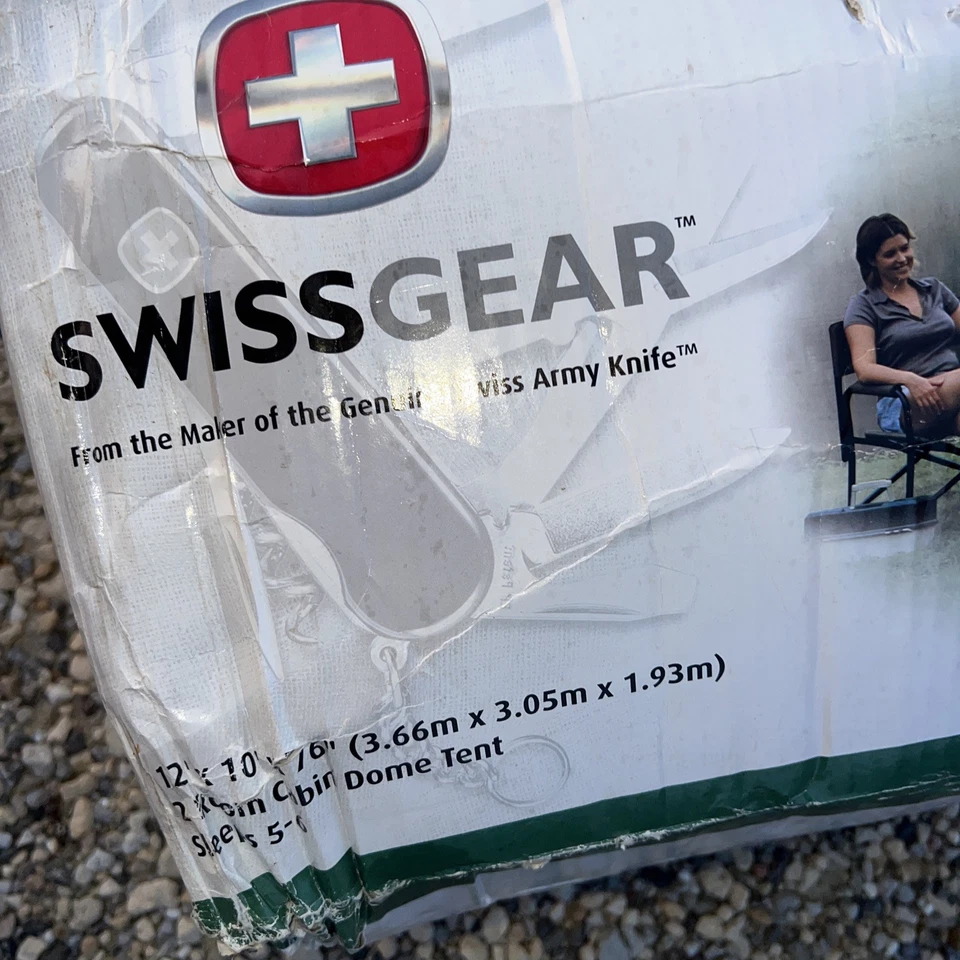 Tienda de campaña para 6 personas equipo suizo leer para piezas 2 habitaciones cabina domo tienda 12x10x76 tienda Foto 2 de 4