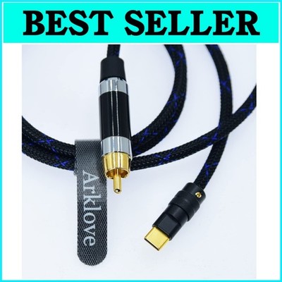 Superior 2ft USB-C to RCA Adapter - Ideal for High-Resolution Audio Systems
