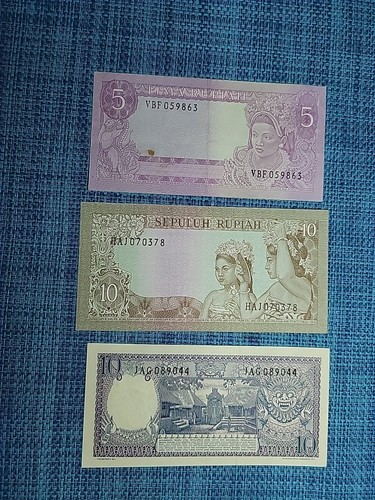 🇮🇩 Indonesia assortment of 6 old banknotes 052225-4 - Picture 3 of 5