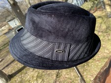 DORFMAN PACIFIC DPC 1921 Fedora Hat Black Medium NICE