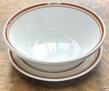 Cinnamon 4 Pc Set 2 Serving Bowls 1 Rim Soup Bowl & 1 Bread Plate Corelle USA