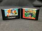 Lot of (2) VINTAGE Sega Genesis Sonic the Hedgehog 2 & 3 Game Cartridges