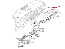 MB GLB X247 Instrumententafel rechte Zierleiste LHD A2476805404 Originalteil