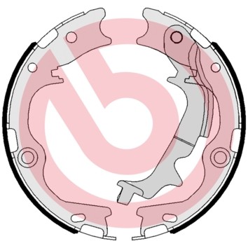 Brembo S 30 537 brake shoe set for Hyundai Kia