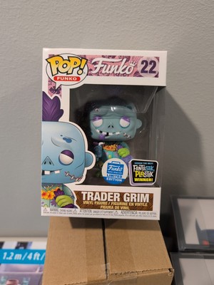 FUNKO POP ! TRADER GRIM 22 FUNKO LIMITED EDITION FANTASTIK PLASTIK WINNER 
