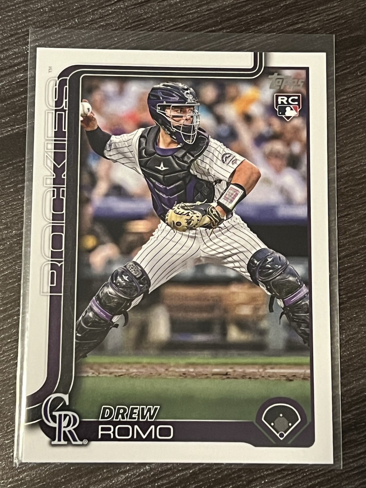2025 Topps Series 1 Baseball Drew Romo Base RC #296 Colorado Rockies